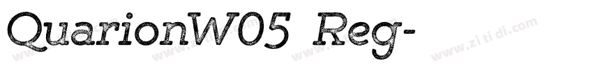 QuarionW05  Reg字体转换